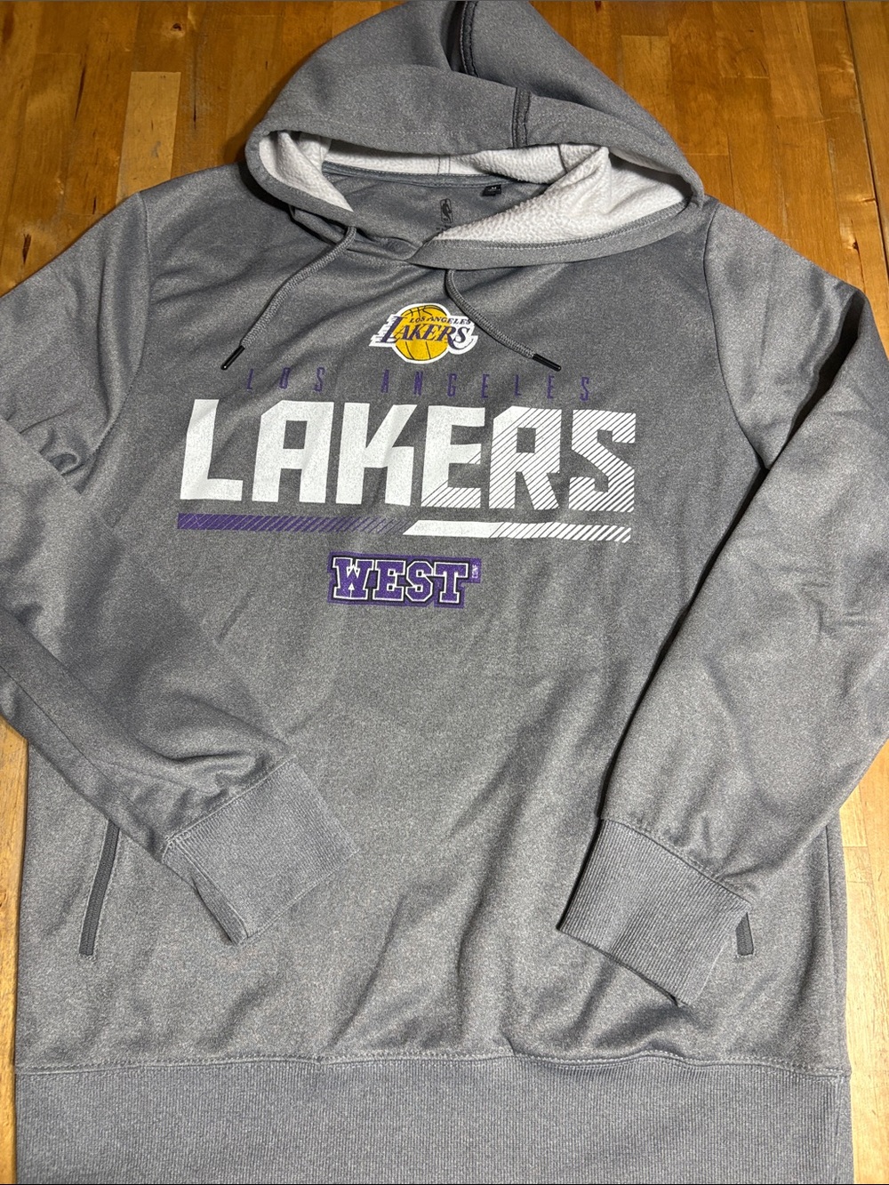 NBA Los Angeles Lakers Gray Pullover Hoodie